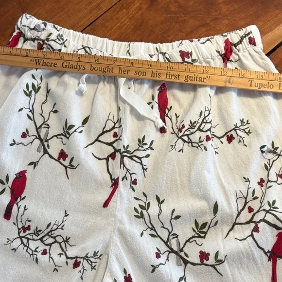 Vermont Country Store Portuguese Flannel Cardinal 100% Cotton Pajama Pants. - Picture 3 of 9